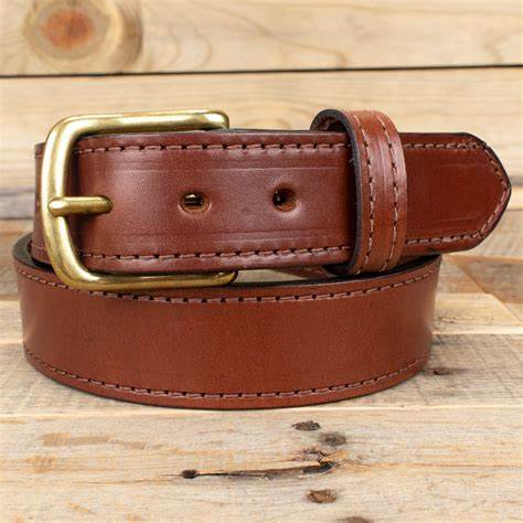 Fashion genuine leather belt thickness materials