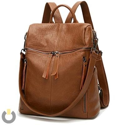 Buy leather handbag brown + great price